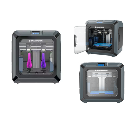 Flashforge Creator 3 3D Printer + CS Black & Red PLA Filament