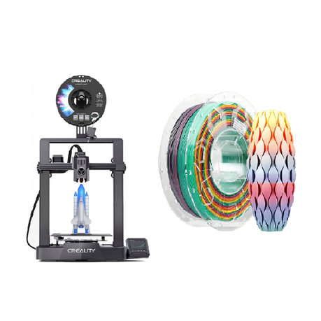 Creality Ender-3 V3 KE 3D Printer for Professionals + Rainbow PLA Filament